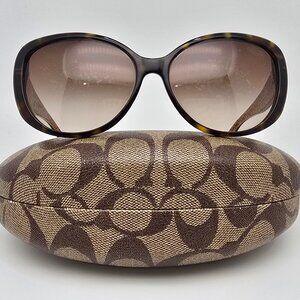 *SOLD*Coach HC8040B L030 Keri Dark Tortoise Frame Brown Gradient Lens Sunglasses